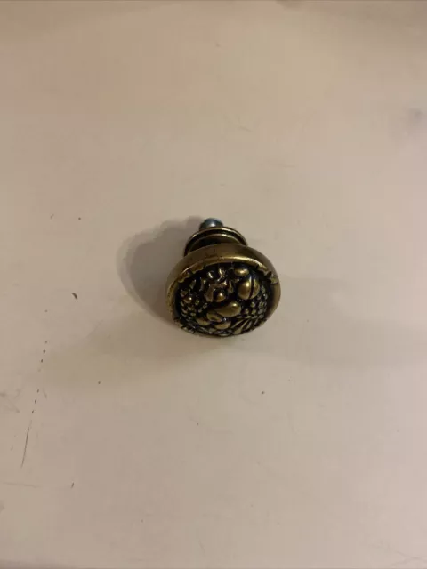28 Vintage Solid Brass Cabinet Door Hardware Drawer Pull Knob Fruit Design