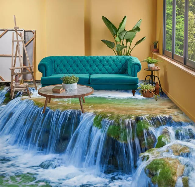 3D Waterfall 1034 Floor WallPaper Murals Wall Print Decal AU Zoe