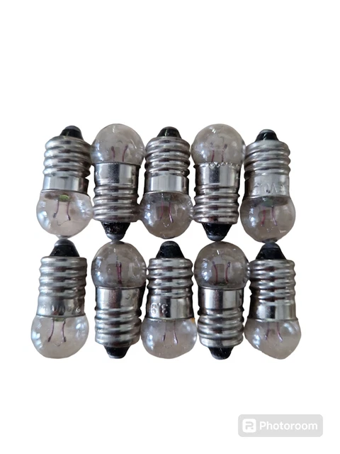 Lot D'ampoules LED E10 – 5V-30V, Blanc Froid/chaud, Pour Lampe De Poche, 6V 12V 24V