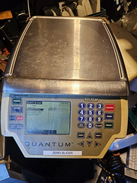 Hobart QUANTUM COMMERCIAL SCALE 30lbs capacity Working No labels