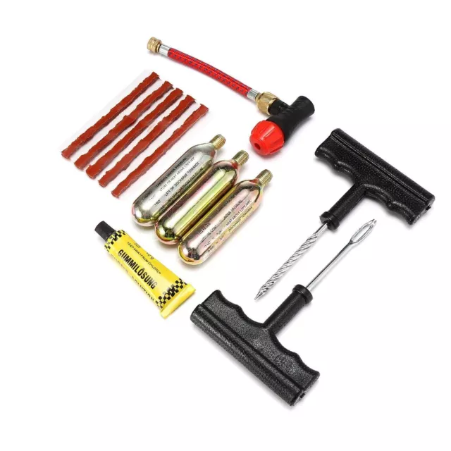 Car Tyre Puncture Emergency Repair Kit Flat Tire Tools Plug Tubeless