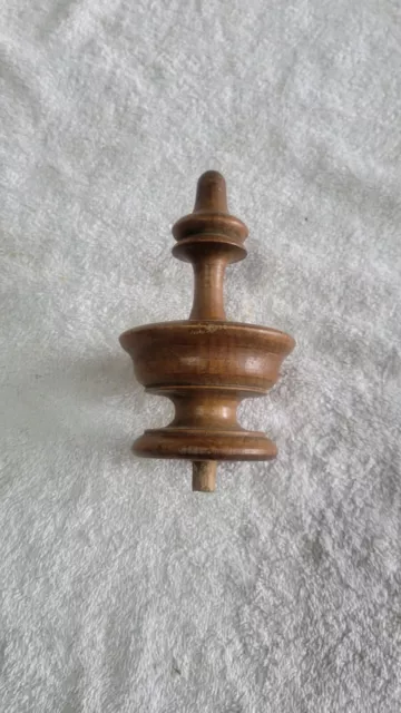 HERMAN  MILLER Grandfather Clock top wood finial  for project