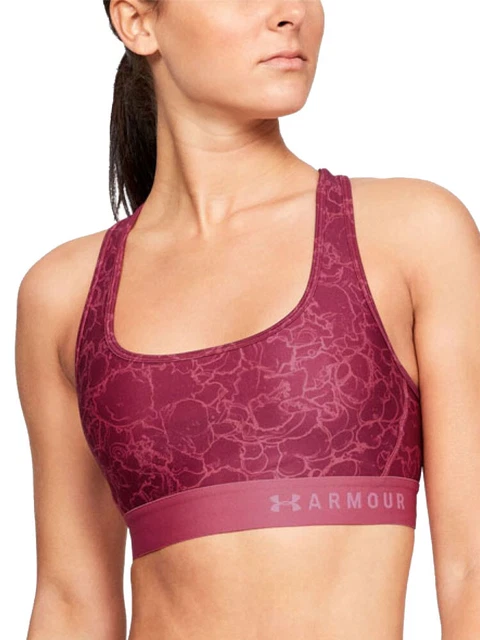 XS (8) Under Armour Medio Crossback SPORTS Reggiseno 1307213 Non Imbottito - Red