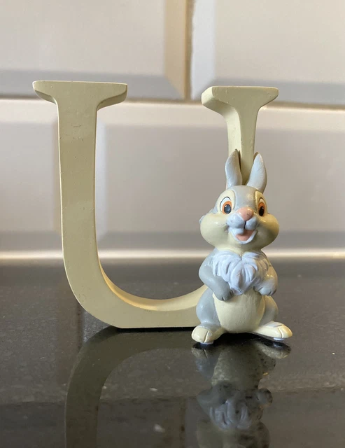 DISNEY ENCHANTING ALPHABET Collection Thumper 3D Letter “U” Ornament $12.81 - PicClick