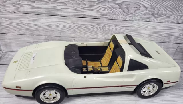 1986 Mattel Barbie Auto Sportiva Convertibile Ferrari bianca NO Parabrezza. PS