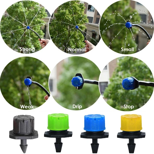 MICRO DRIP IRRIGATION Kit System Hose Drippers Garden Plant Watering