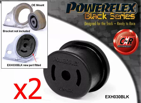 Powerflex Black RR Auspuff Halterungen Für Opel Astra J GTC Vxr & OPC (10-15)