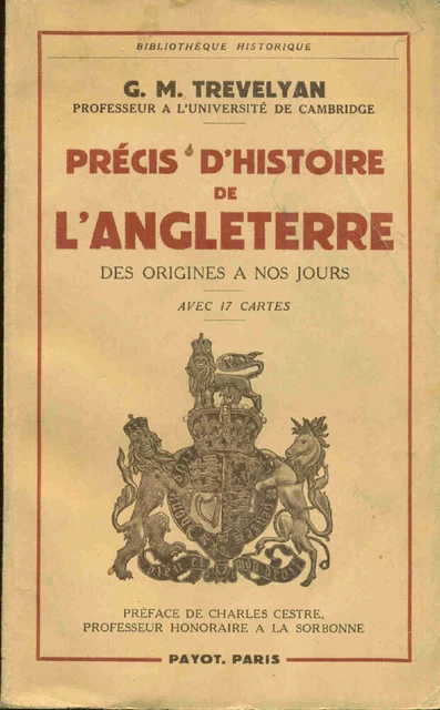 Précis d'histoire de l'Angleterre | G.M. Trevelyan | Très bon état