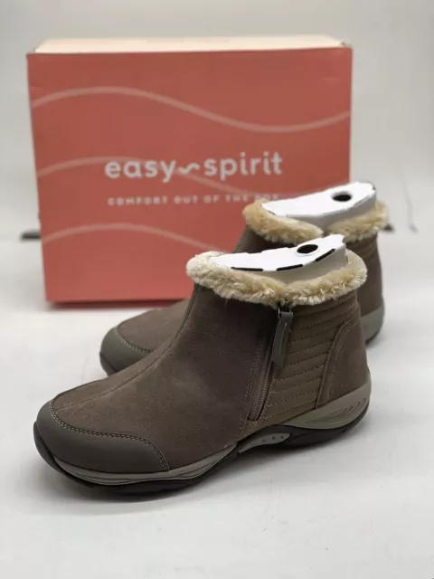 Womens Easy Spirit Elinot Ankle Booties Brown Size 7.5M