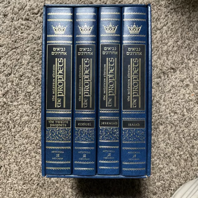 Artscroll Tanach Milstein Edition of the Later Prophets Set 4 vol. Pocket Size