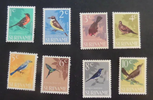 Suriname 1966 Birds dove thrush blackbird SG575/582 MNH UM unmounted mint