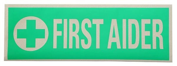 Badges Premier Secouriste Réfléchissant Arrière [250x90MM]