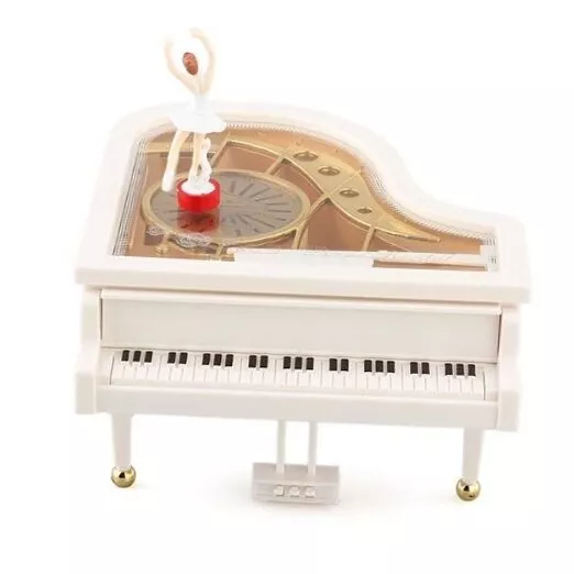 Mechanical Classical Ballerina Girl on The Piano Music Box