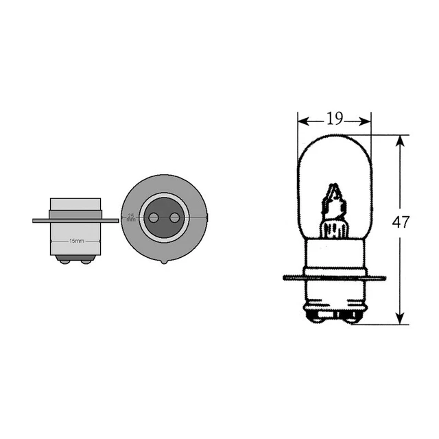 Riatec Scatola 10Pz lampadina Kryptobilux 12v 25/25W Px15D