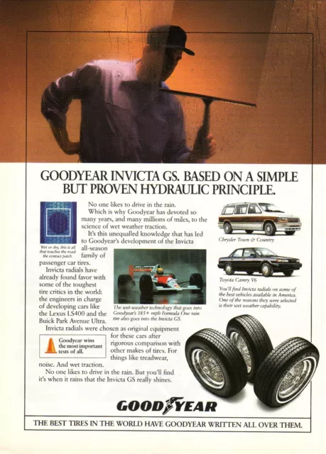 Goodyear Tires--Formula 1 Racing--1991 Magazine Advertisement