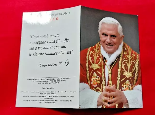 CALENDARIETTO TASCABILE  2010 BENEDETTO XVI - Libreria Editrice Vaticana