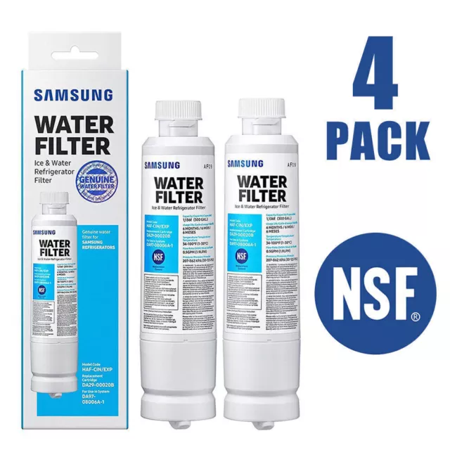 2/4Pcs Samsung DA29-00020B HAF-CIN/EXP Replacement ICE Refrigerator Water Filter