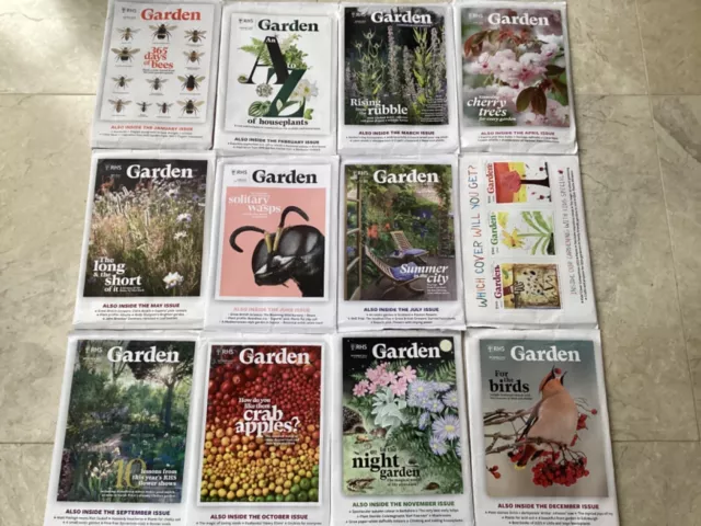 RHS The Garden Magazine 12 Issues Full Year Jan - Dec 2023 BRAND NEW - FREEPOST