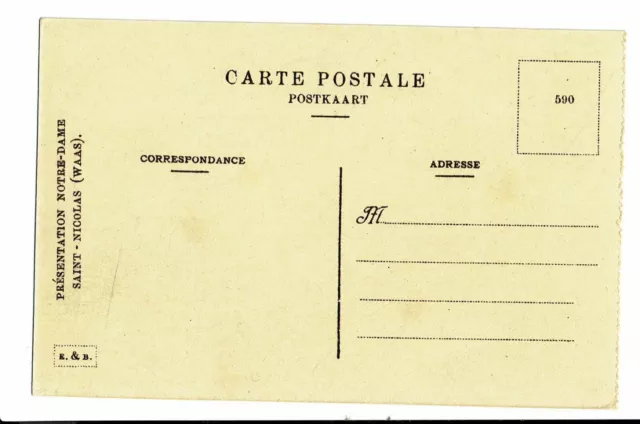 CPA-Carte postale  -Belgique -Sint-Niklaas-Waas- Externaat-Ingang VM1331 2