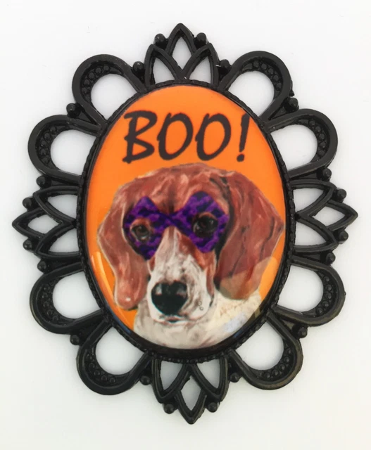 Beagle Dog Halloween Pin Brooch