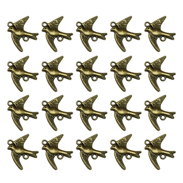 DIY DIY charm pendant set set 20 Stück Alloy Peace Dove Shape Anhänger Charms DI