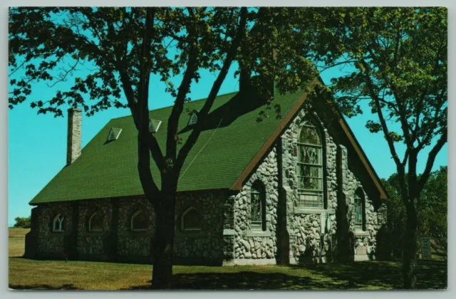 Mackinac Island Michigan~Upper Peninsula~Little Stone Church~Est 1904~Postcard