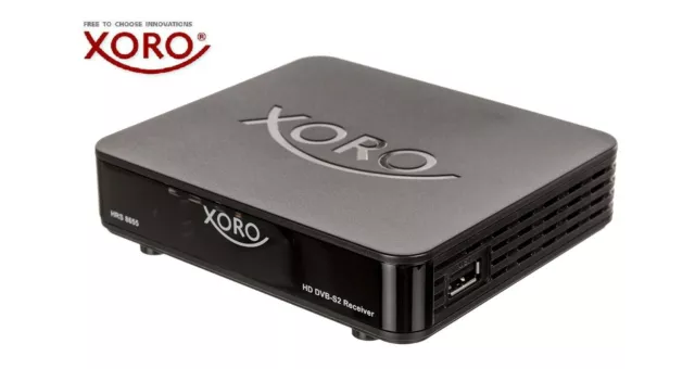 XORO HRS 8655 digitaler DVB-S2 Mini HD Satellitenreceiver, HDMI USB 12V Netzteil