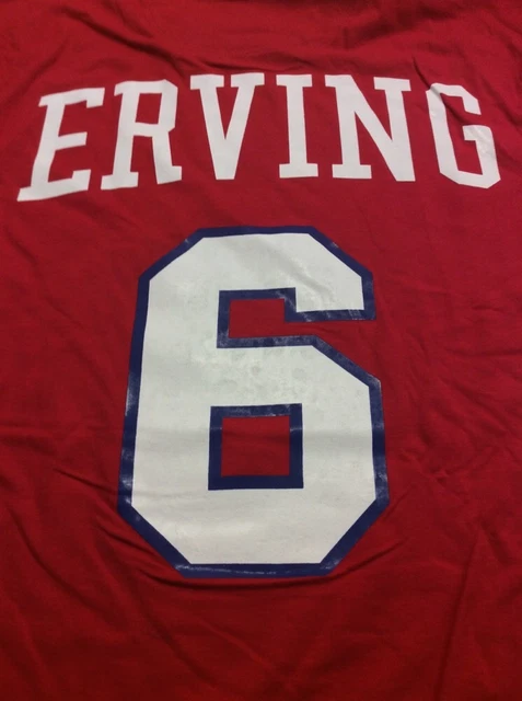 Julius Erving Philadelphia 76ers Mitchell & Ness Hartholz T-Shirt HWC defekt 2