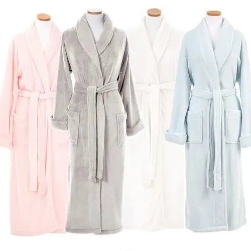 Unisex Luxury 100% Egyptian Cotton Terry Towelling Bath Robe Dressing Gowns