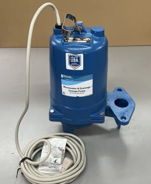 New Goulds Sewer Pump WS0511BHF 1/2HP 1PH
