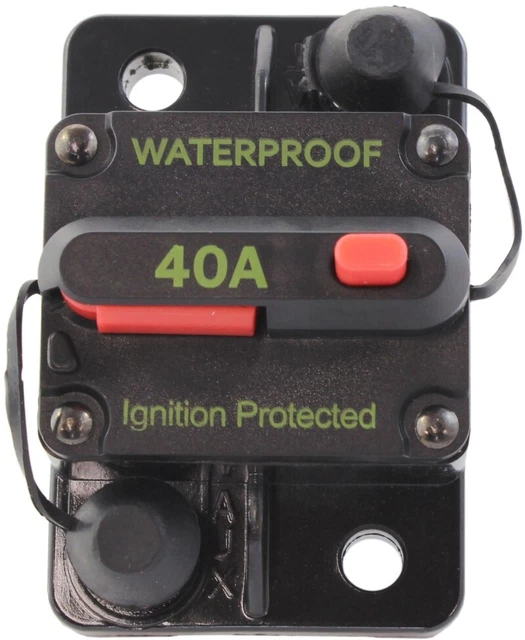 NEW HEAVY DUTY Thermal 40 Amp Waterproof Circuit Breaker 18540 Marine