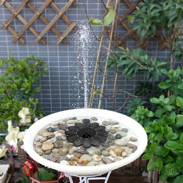 SCHWIMMENDE SOLARPUMPE WASSERSPIEL Springbrunnen Pumpe 1.4W Solar Teich