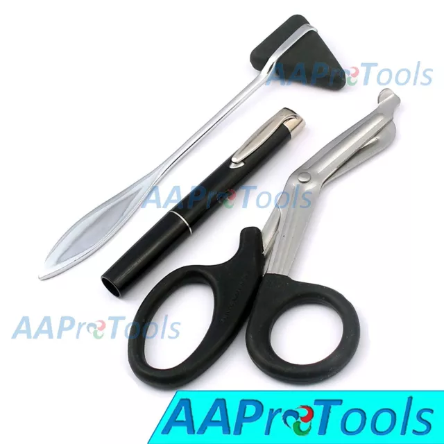 AA Pro: Set Of 3 Black Penlight, Black Taylor Hammer, Black EMT Shears