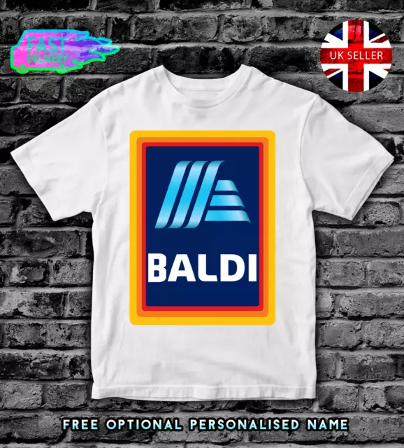 BALDI T-Shirt Top ADULTI UOMO T-SHIRT T-SHIRT DIVERTENTE CALVA