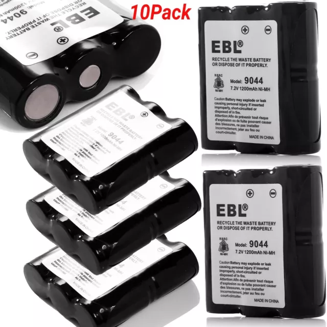 10X 1200mAh Radio Ni-MH Battery For Motorola HNN9044A 9044 HNN9056A Spirit HP50
