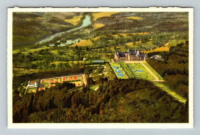 Biltmore NC- North Carolina, Aerial View Biltmore House, Vintage Postcard