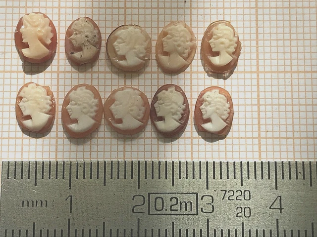 Camée Vintage En Nacre - Pour Broche, Pendentif, Parure - À Nettoyer Et Monter - Occasion
