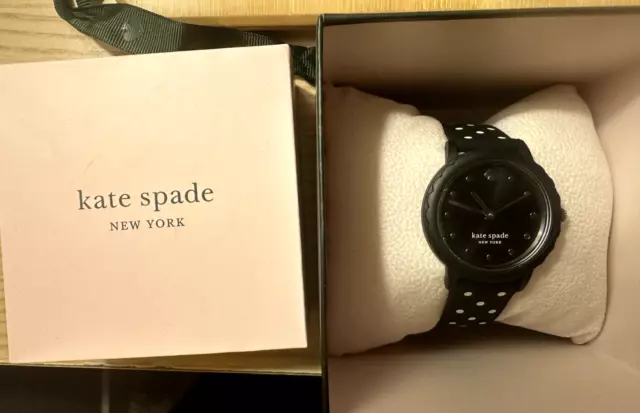 Kate Spade polka dot black watch