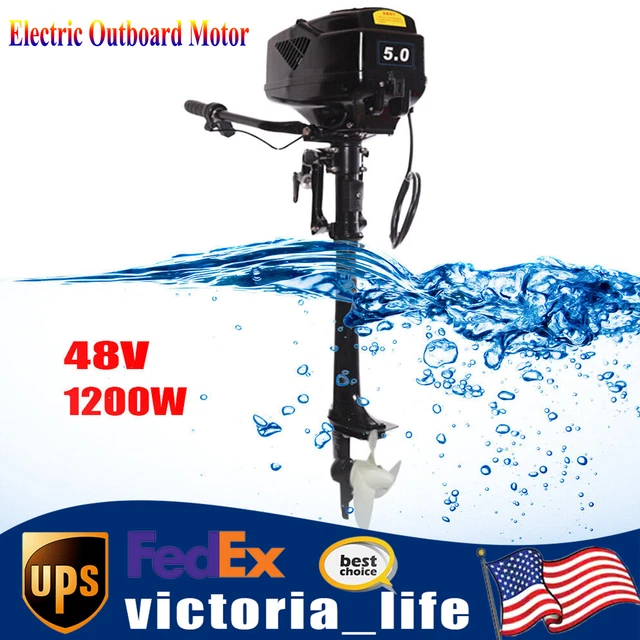 ELECTRIC OUTBOARD MOTOR Boat Engine 48V 1200W Brushless Motor Long