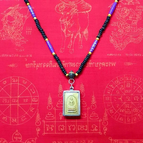 Thai Buddha Amulet Old Statue LP Pendant AYUTTHAYA Buddhist Art Antique gorgeous