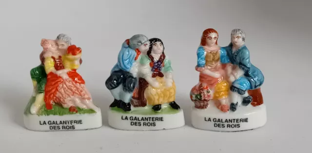 Feve - Feves  -  "La Galanterie Des Rois" - 2002 - Lot De 3 Feves