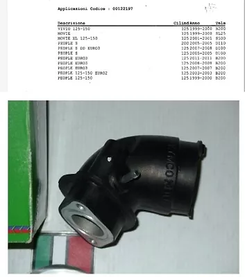 Collettore di aspirazione Kymco People-Vivio-Movie 125/150 Originale Collettore di aspirazione Kymco People-Vivio-Movie 125/150 Originale