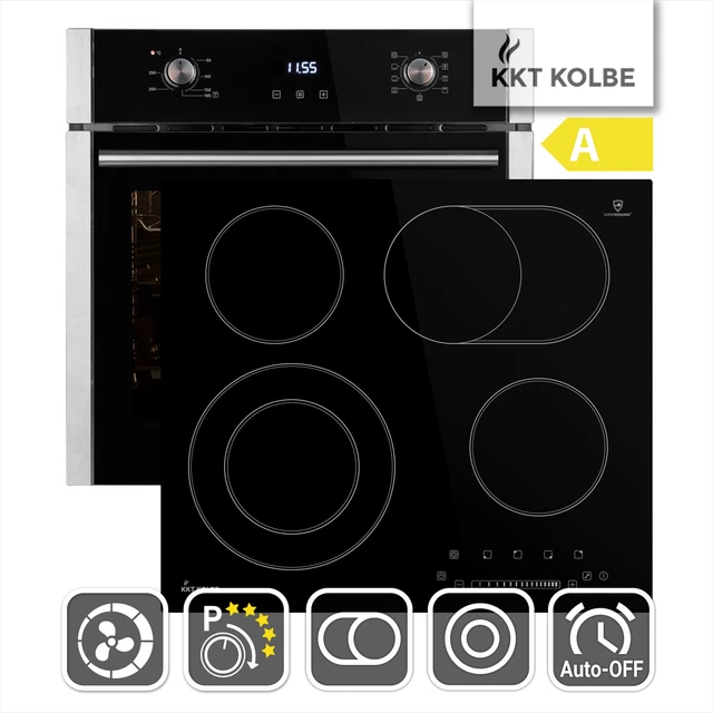 Cuisinière: 60cm Four encastrable EB8005ED + 59cm Plaque Eletrique KFS59RL