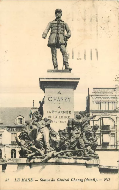 72  Le Mans  Statue Du General Chanzy (Detail)  Nd  51