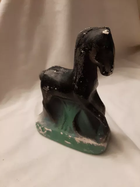 VINTAGE 1940'S CHALKWARE Carnival Prize Horse Figurine Statue 6