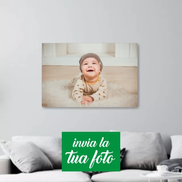 STAMPA SU TELA quadro tela canvas con la foto personalizzata con telaio in  legno EUR 23,00 - PicClick IT