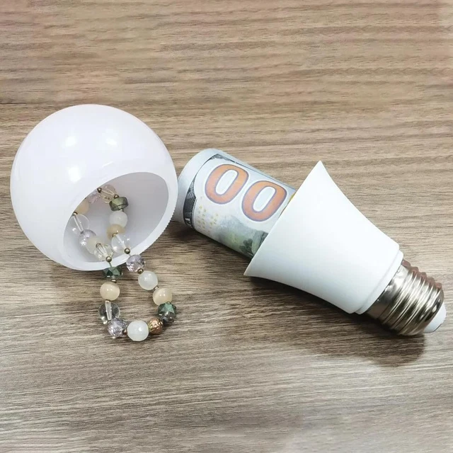 LIGHT BULB SECRET Compartment Safe Hollow Diversion Hidden Security