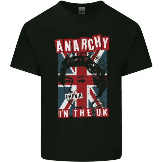T-shirt da uomo Anarchy in the UK Punk Music Rock cotone