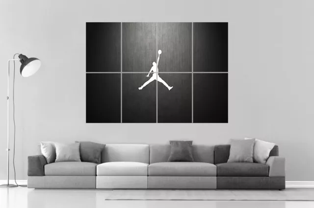 Jordan Logo Basketball Wall Art Poster Great Format A0