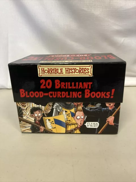 Horrible Histories: Blood-Curdling Box by Terry Deary Paperback Books Free Post.